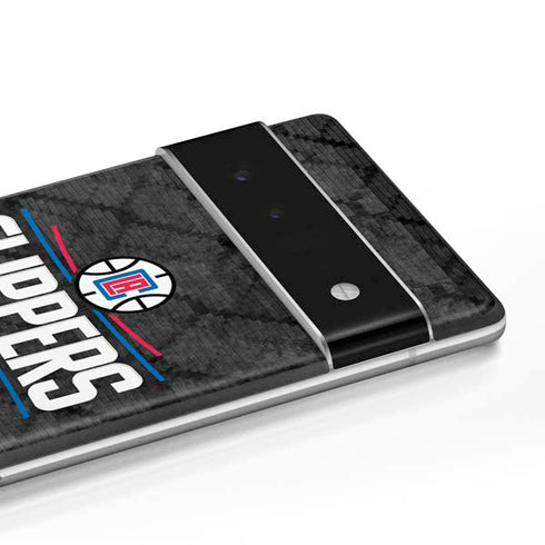 NBA Los Angeles Clippers Black Rust Google Pixel 6 Skin